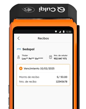 Consulta a tu cliente el monto a pagar (ej: S/50.00).